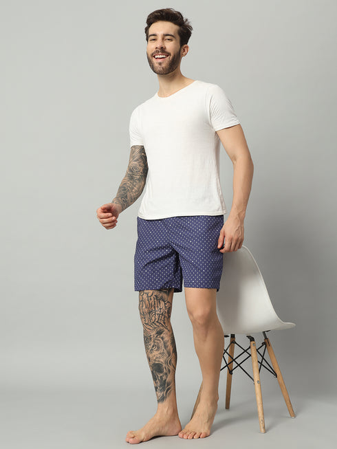 OWO THE LABEL Men’s Organic Cotton Boxer Shorts – Comfort and Style in Blue